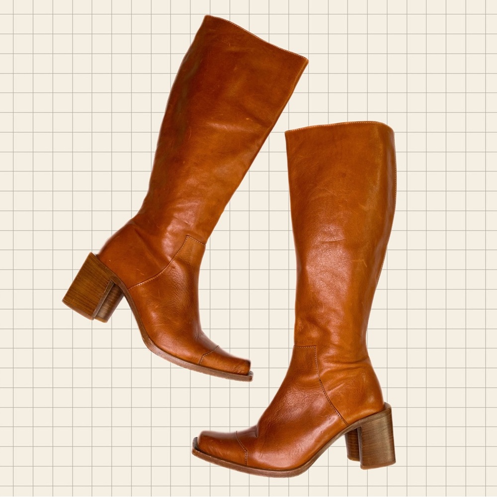 Buttero Vintage Square Toe Boots